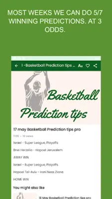 Basketball Prediction tips pro-013 android App screenshot 10