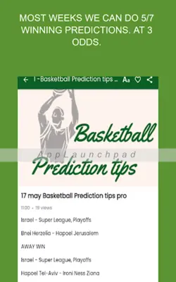 Basketball Prediction tips pro-013 android App screenshot 5